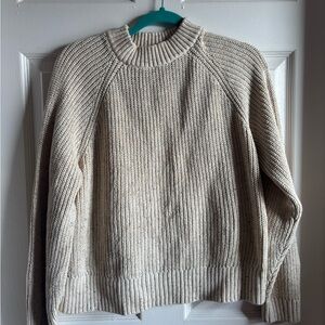 Old Navy Cream Crew Neck Sweater